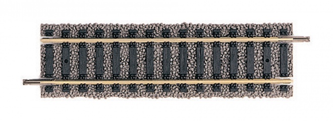 Half straight track (for the diagonal), length 105 mm.<br /><a href='images/pictures/Fleischmann/4466.jpg' target='_blank'>Full size image</a>